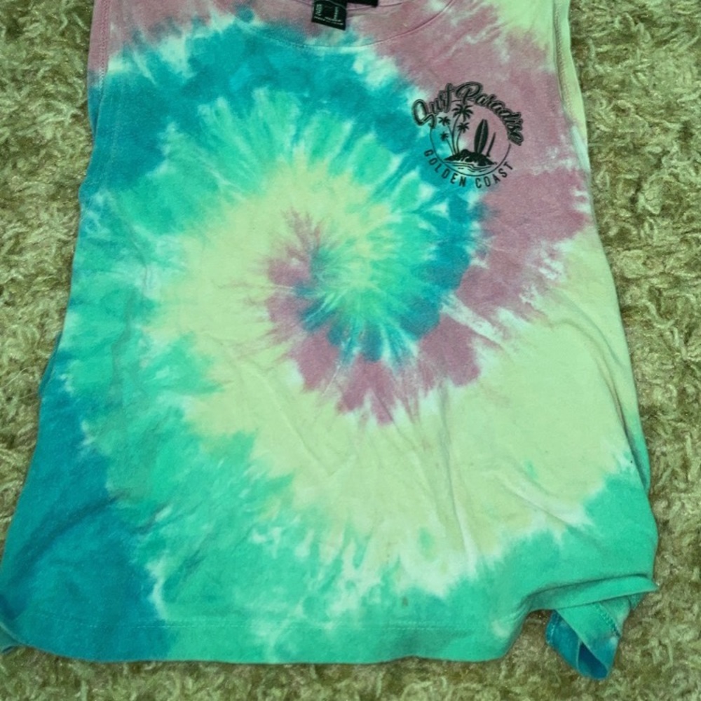 COPY - Forever 21 Tiedye cropped tank. (small)